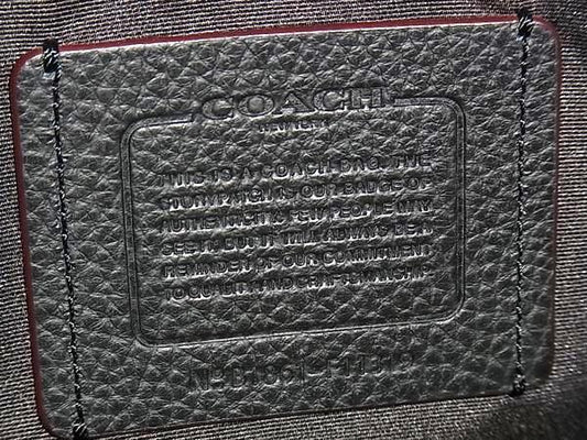 COACH コーチ ビジネスバッグ ハミルトン F11319 ブラック レザー メンズ 2WAY 美品