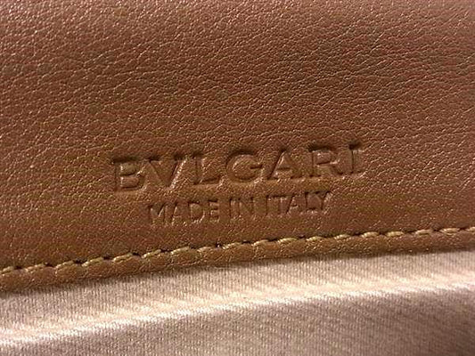BVLGARI ブルガリ 財布 コローレ 33625 ブラウン レザー ユニセックス 二つ折り 長財布 ゴールド金具