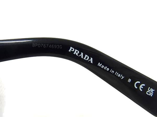 PRADA プラダ サングラス SPR A06F ブラック クリアグレー プラスチック ユニセックス 美品