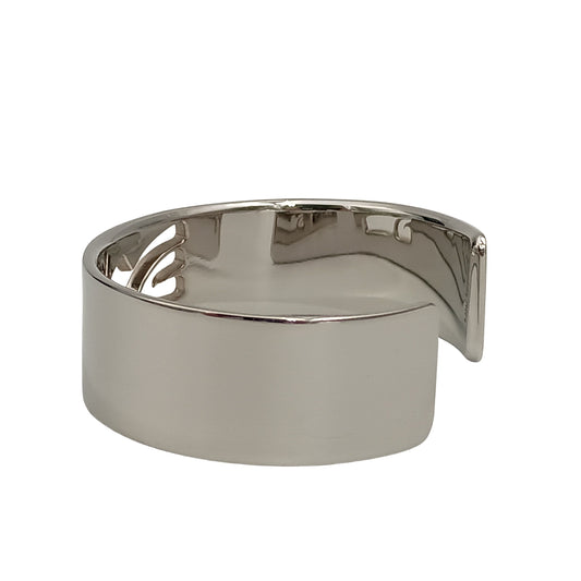 Salvatore Ferragamo フェラガモ バングル シルバー メタル レディース カットアウト シューズモチーフ 美品