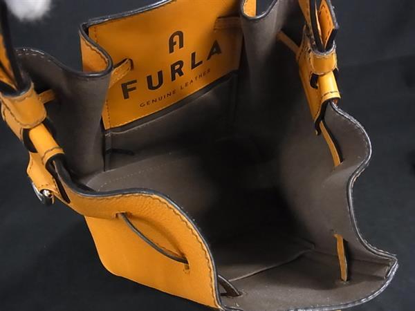 FURLA フルラ ハンドバッグ ミアステラ オレンジ レザー レディース 2WAY