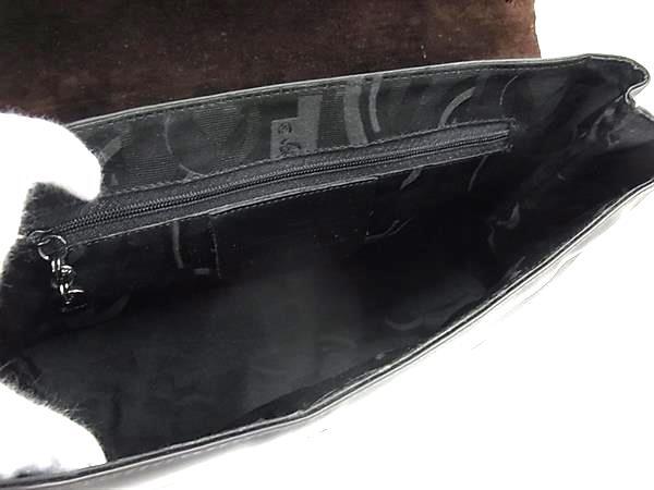 Salvatore Ferragamo フェラガモ ショルダーバッグ ヴァラ BZ21 7643 ブラック PVC レディース