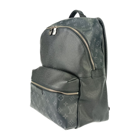 超美品 LOUIS VUITTON ルイ ヴィトン リュックサック ディスカバリー・バックパック M30230 ブラック グレー シルバー金具 タイガ・レザー モノグラム・エクリプス キャンバス メンズ タイガラマ