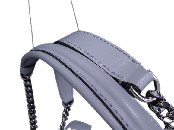 TODS トッズ ショルダーバッグ ダブルT - グレー系 レザー レディース 2WAY シルバー金具