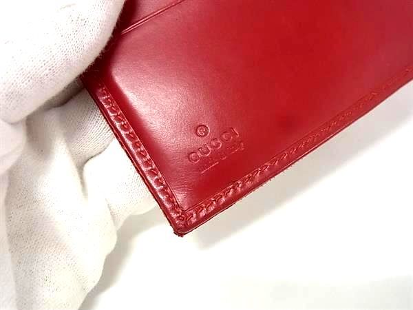 GUCCI グッチ 財布 ジャッキー 035 2091 2131 レッド GGキャンバス×レザー レディース GG柄 二つ折り 財布 シルバー金具