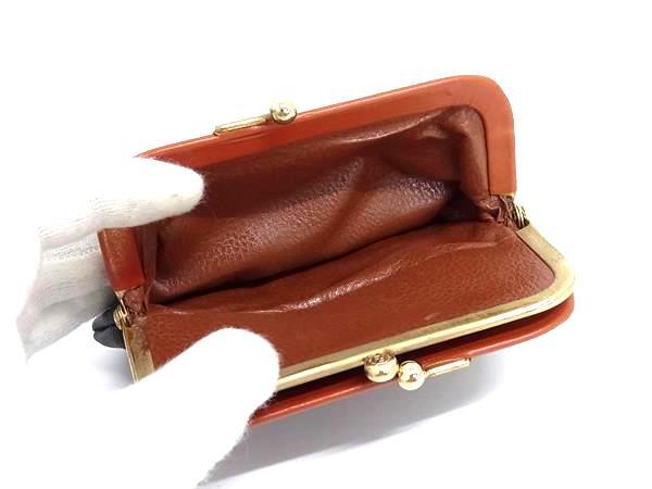 FENDI フェンディ 小銭入れ SAS ペカン柄 がま口 コインケース - ブラウン系×ブラック系 PVC×レザー レディース ヴィンテージ ゴールド金具