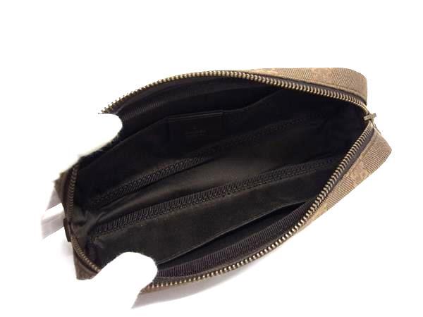 GUCCI グッチ マルチケース ペンケース 106648 ブラウン系 GGキャンバス×レザー ユニセックス 新古未使用展示品