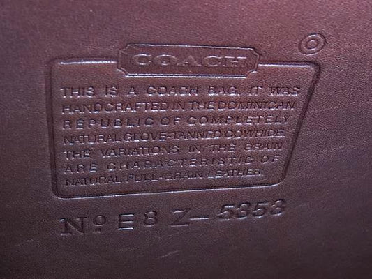 COACH コーチ ビジネスバッグ オールドコーチ ブリーフケース 5353 ブラウン系 グラブタンカウハイドレザー メンズ 2WAY ショルダーバッグ ゴールド金具