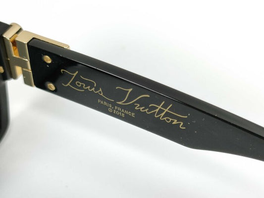 LOUIS VUITTON ルイヴィトン サングラス サングラス・1.1 ミリオネア Z1165E ブラック アセテート ステンレス ユニセックス LVイニシャル スクエアシェイプ 新品未使用展示品