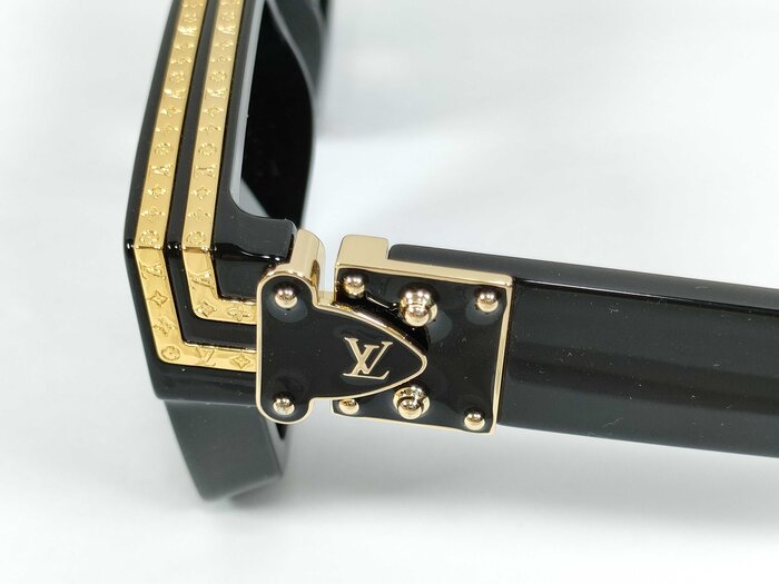 LOUIS VUITTON ルイヴィトン サングラス サングラス・1.1 ミリオネア Z1165E ブラック アセテート ステンレス ユニセックス LVイニシャル スクエアシェイプ 新品未使用展示品