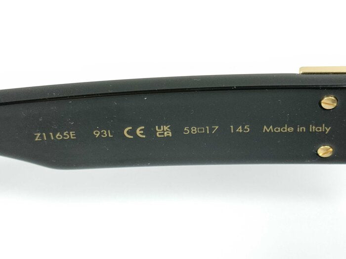 LOUIS VUITTON ルイヴィトン サングラス サングラス・1.1 ミリオネア Z1165E ブラック アセテート ステンレス ユニセックス LVイニシャル スクエアシェイプ 新品未使用展示品
