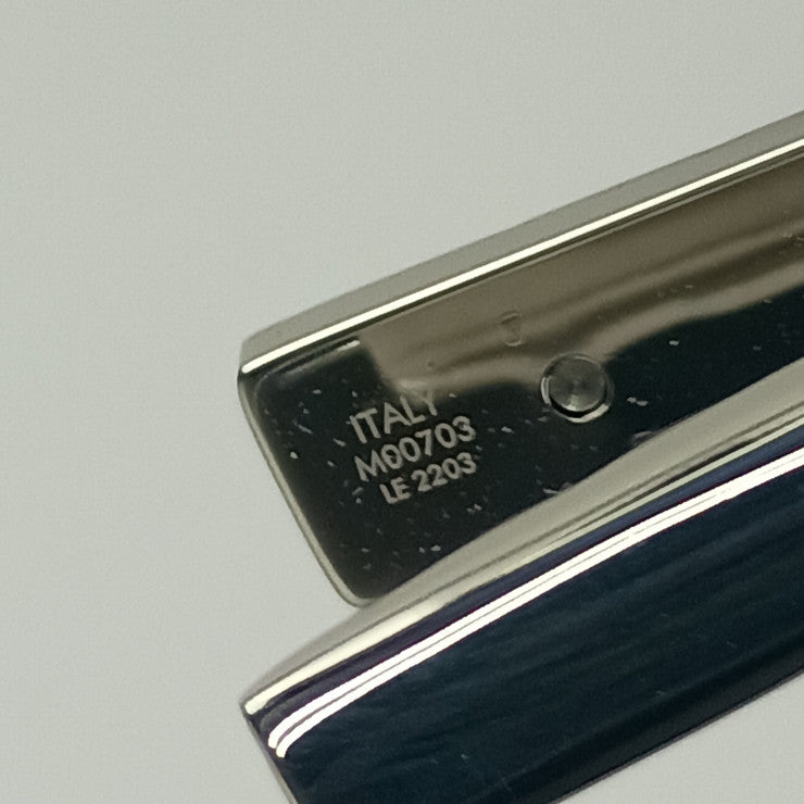 美品 LOUIS VUITTON ルイ ヴィトン ネクタイピン モノグラム ボールド M00703 シルバー メタル メンズ