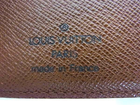 LOUIS VUITTON ルイヴィトン 二つ折り財布 モノグラム ポルトモネ ビエ ヴィエノワ M61663 ブラウン PVC レザー レディース がま口
