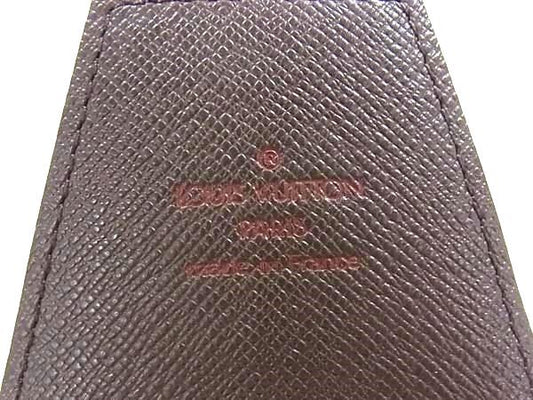 LOUIS VUITTON ルイヴィトン 煙草ケース ダミエ エテュイ シガレット N63024 エベヌ PVC レザー ユニセックス