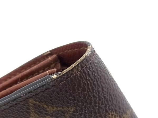 LOUIS VUITTON ルイヴィトン 長財布 モノグラム ポシェット ポルトモネクレディ M61725 ブラウン PVC レザー ユニセックス