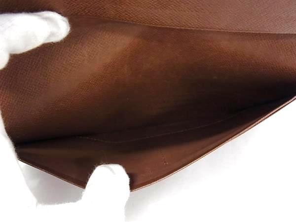 LOUIS VUITTON ルイヴィトン 長財布 モノグラム ポルト シェキエ ダブル M62223 ブラウン PVC レザー ユニセックス 二つ折り