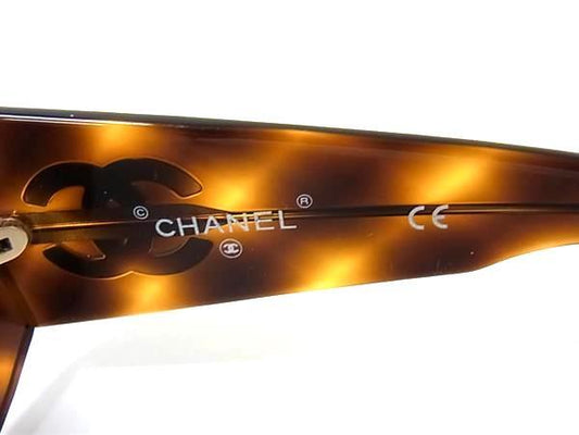 CHANEL シャネル サングラス ココマーク 5246 ブラウン レンズ クリアブラウン プラスチック レディース べっ甲調 美品