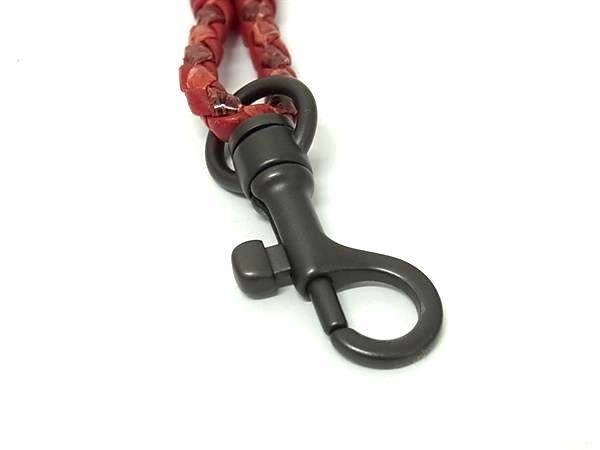 BOTTEGA VENETA ボッテガヴェネタ ストラップ イントレチャート アイヤーズ レッド パイソン ユニセックス 美品