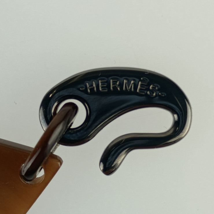 美品 HERMES エルメス DEVA ディーヴァ ネックレス - ブラウン系 ボルドー系 バッファローホーン レディース