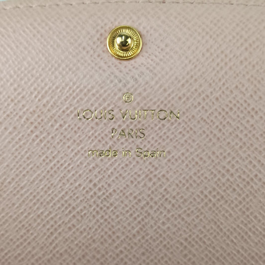 LOUIS VUITTON ルイヴィトン 長財布 モノグラム ポルトフォイユ エミリー M61289 ブラウン ピンク PVC レザー レディース ゴールド金具