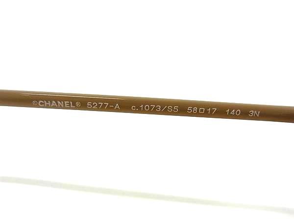 CHANEL シャネル アイウェア サングラス 5277-A グレージュ系 プラスチック レディース 58□17 140