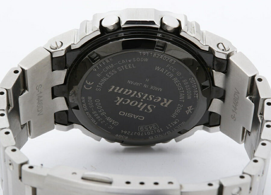 CASIO カシオ 腕時計 G-SHOCK フルメタル GMW-B5000D-1JF シルバー デジタル文字盤 ステンレス メンズ デジタル ソーラー電波 美品