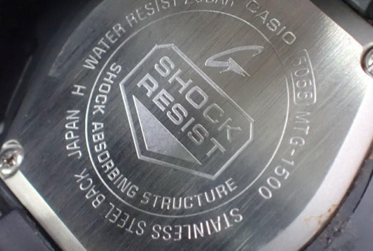 CASIO カシオ 腕時計 G-SHOCK MTG-1500-1AJF シルバー ブラック 樹脂 ステンレス メンズ アナデジ ソーラー電波