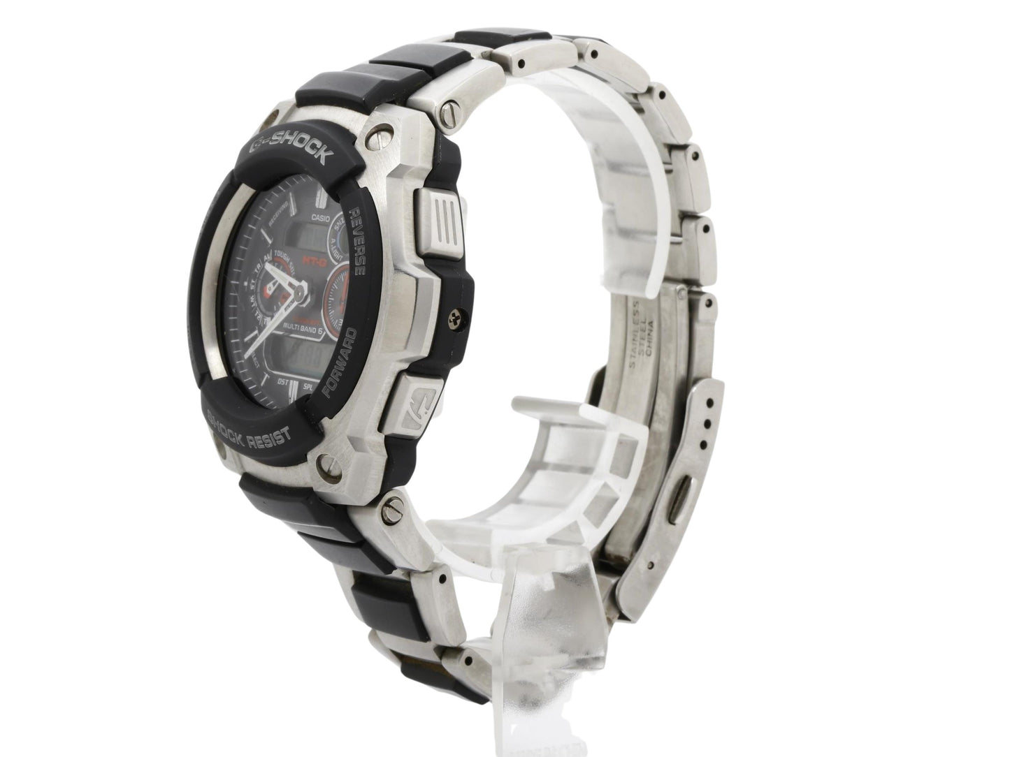 CASIO カシオ 腕時計 G-SHOCK MTG-1500-1AJF シルバー ブラック 樹脂 ステンレス メンズ アナデジ ソーラー電波