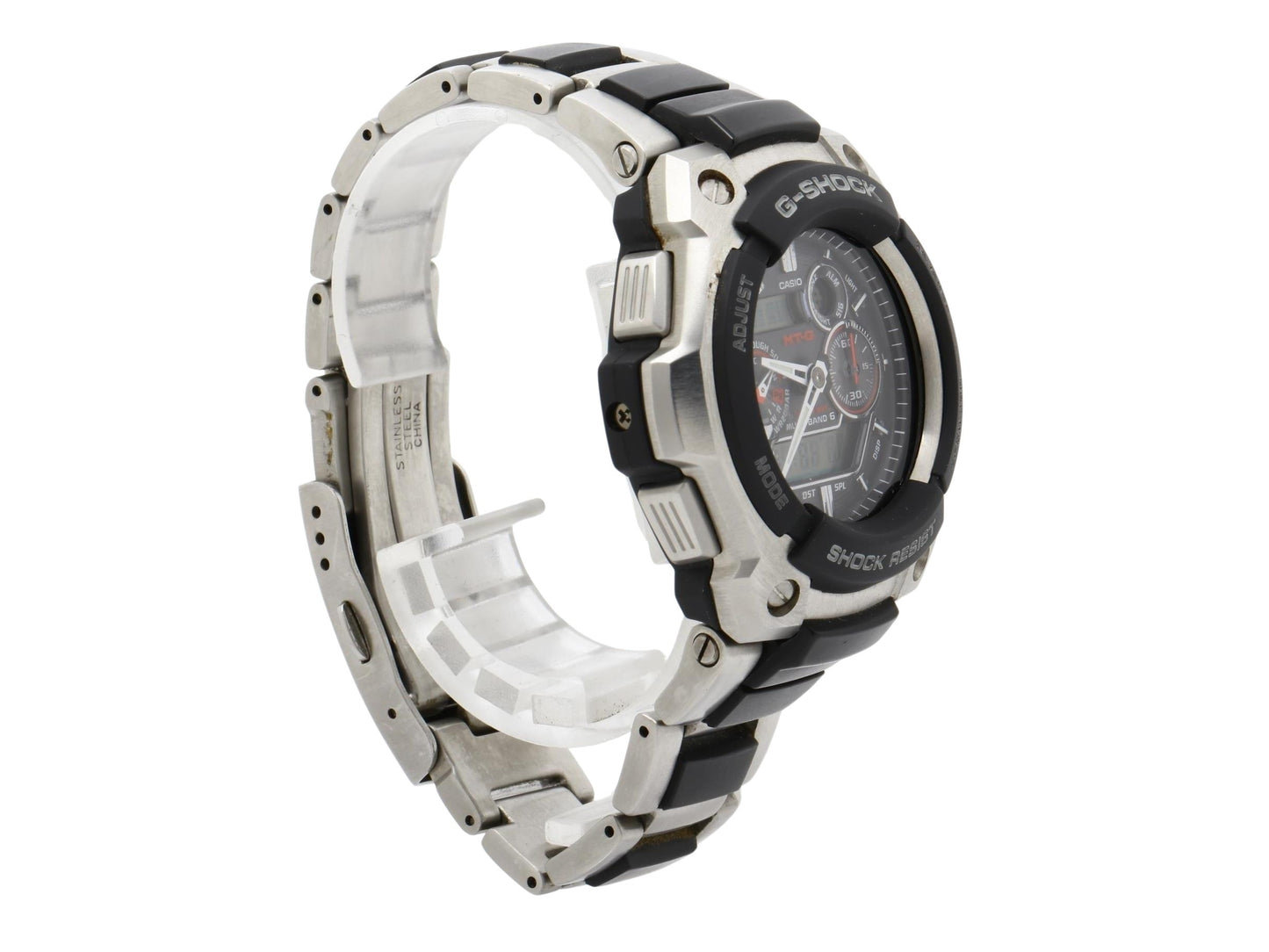 CASIO カシオ 腕時計 G-SHOCK MTG-1500-1AJF シルバー ブラック 樹脂 ステンレス メンズ アナデジ ソーラー電波