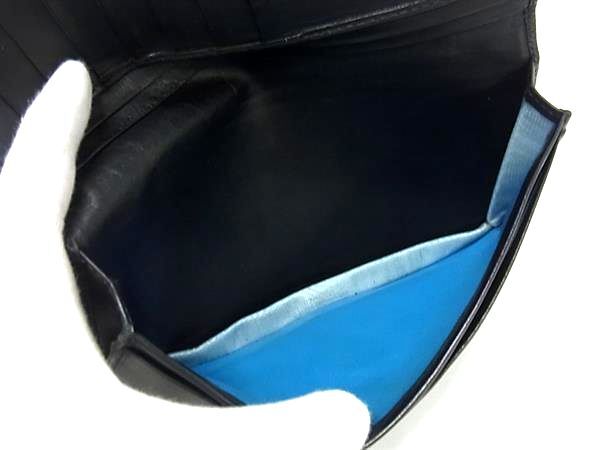 BVLGARI ブルガリ 財布 ブルガリブルガリ ブラック レザー レディース ロゴクリップ 二つ折り 長財布 シルバー金具