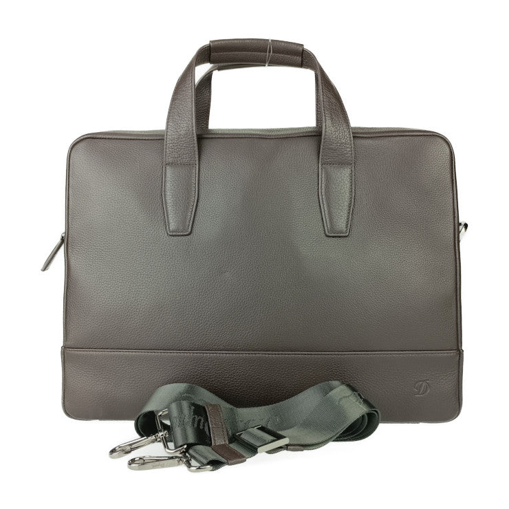 超美品 S.T.Dupont エス テー デュポン ビジネスバッグ ブリーフケース - ダークブラウン系 レザー メンズ 2WAY ショルダーバッグ