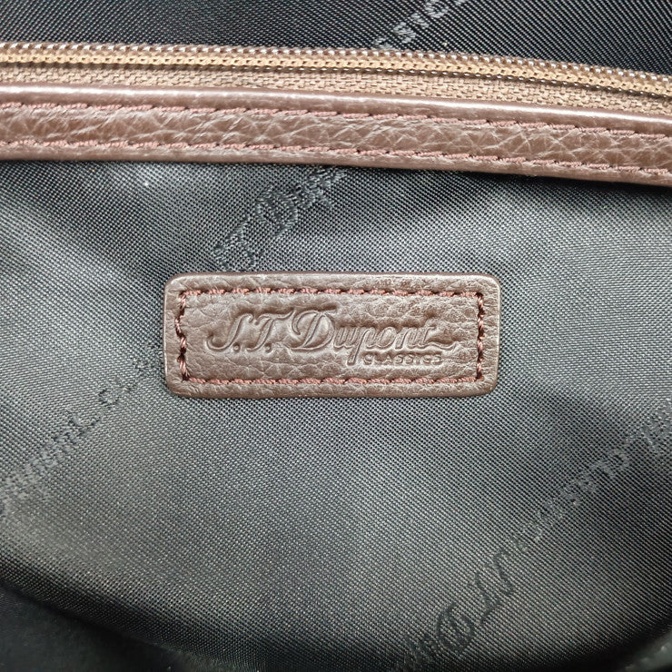 超美品 S.T.Dupont エス テー デュポン ビジネスバッグ ブリーフケース - ダークブラウン系 レザー メンズ 2WAY ショルダーバッグ