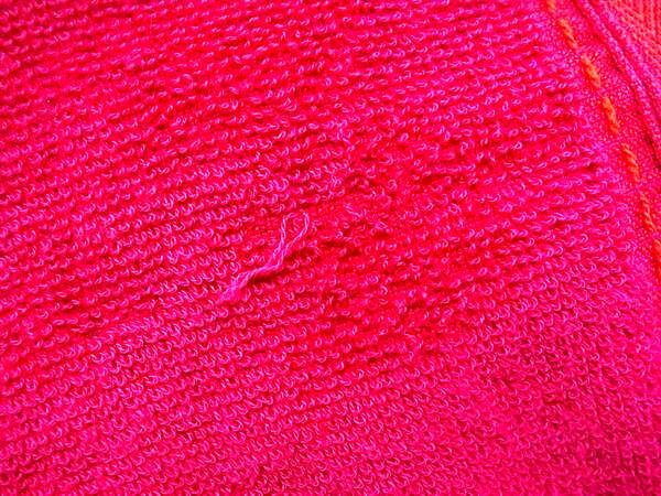 HERMES エルメス タオル ビーチタオル - ワインレッド系 コットン100% ユニセックス ロゴ 大判 フリンジ 美品