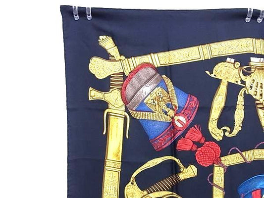HERMES エルメス スカーフ カレ90 GRAND UNIFORME グランユニフォーム - マルチカラー シルク100% レディース 大判 美品