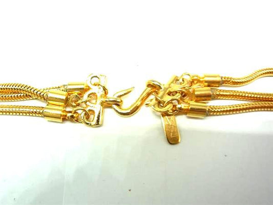 YVES SAINT LAURENT イヴサンローラン ネックレス - - ゴールド メタル レディース 2連