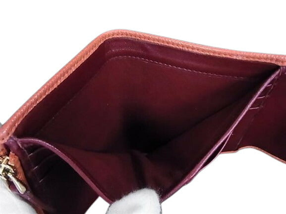 美品 BVLGARI ブルガリ 財布 ブルガリブルガリ - オレンジ系 レザー レディース 三つ折り ロゴクリップ ゴールド金具