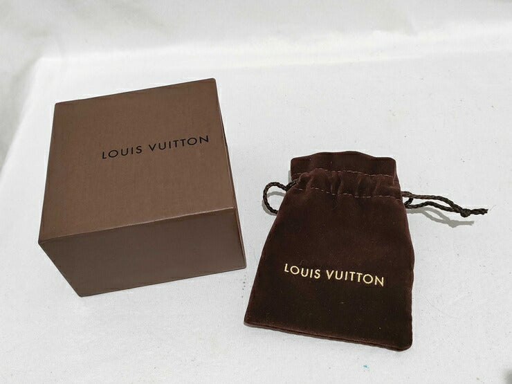 美品 LOUIS VUITTON ルイ ヴィトン ネックレス コリエ・ギャンブル M65096 ゴールド ブルーパープル系 シャンパンカラー系 メタル スワロフスキー・クリスタル レディース
