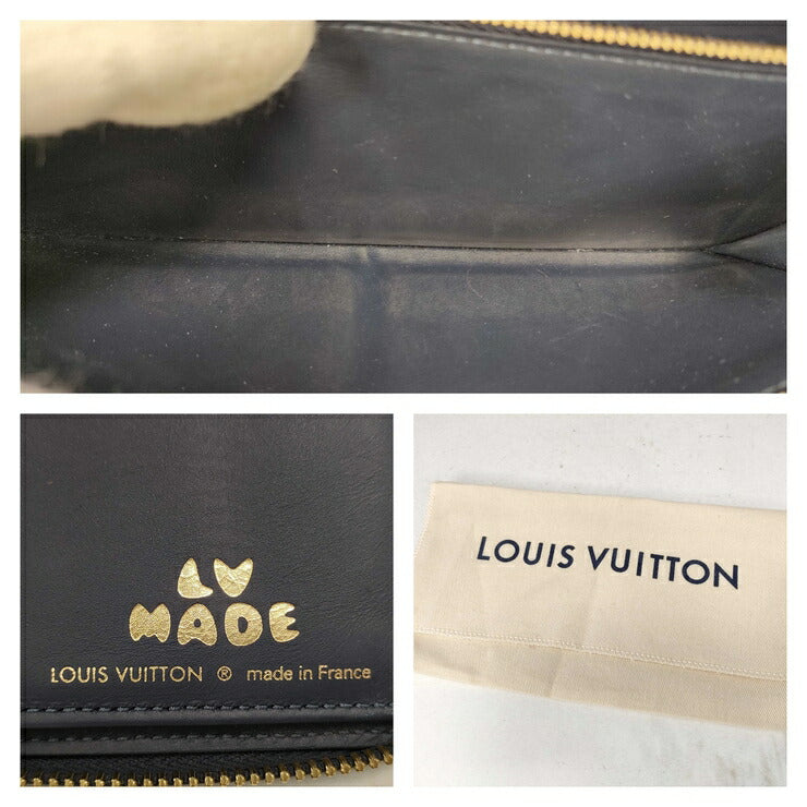 LOUIS VUITTON ルイ ヴィトン 長財布 NIGOコラボ ジッピーウォレット・ヴェルティカル M81107 ブルー系 ネイビー系 ゴールド金具 モノグラム・デニム トリヨンレザー メンズ ラウンドファスナー 日本限定販売品