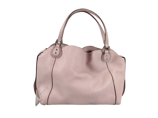 超美品 COACH コーチ ハンドバッグ イーディー 28 トートバッグ 57124 ピンク系 シルバー金具 レザー レディース 2WAY ショルダーバッグ