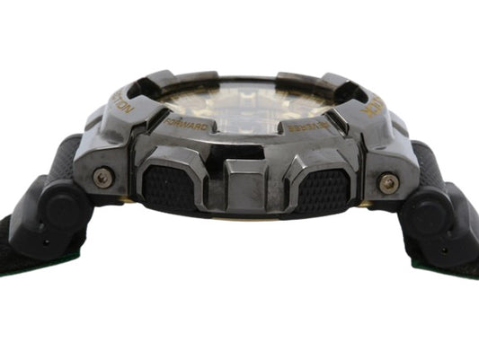 CASIO カシオ 腕時計 G-SHOCK Gショック 100周年 NEW ERA コラボレーションモデル GM-110NE-1AJR ブラック ゴールド文字盤 樹脂 ステンレス メンズ クオーツ アナデジ