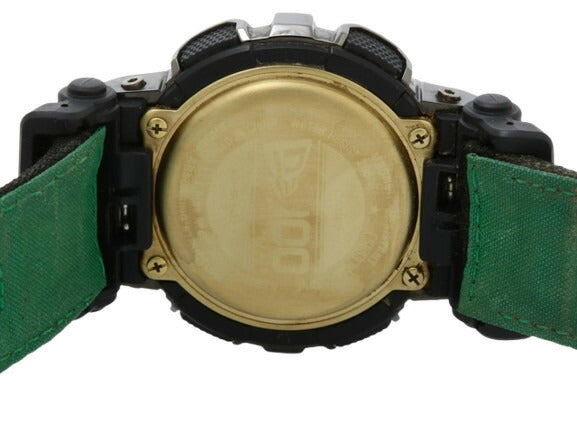 CASIO カシオ 腕時計 G-SHOCK Gショック 100周年 NEW ERA コラボレーションモデル GM-110NE-1AJR ブラック ゴールド文字盤 樹脂 ステンレス メンズ クオーツ アナデジ