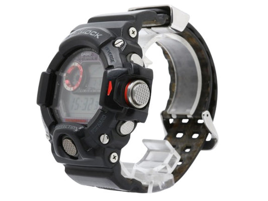 CASIO カシオ 腕時計 G-SHOCK レンジマン GW-9400J-1JF ブラック デジタル文字盤 樹脂 ステンレス カーボンファイバー メンズ デジタル ソーラー電波 イルクジ
