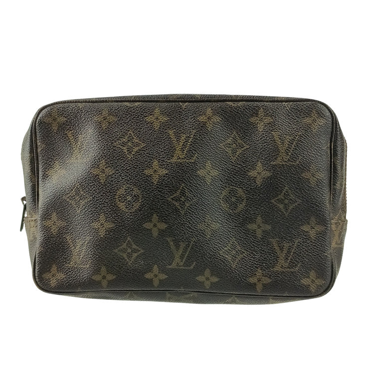 LOUIS VUITTON ルイヴィトン セカンドバッグ モノグラム トゥルース トワレット23 M47524 ブラウン PVC レザー ユニセックス ヴィンテージ ベタなし