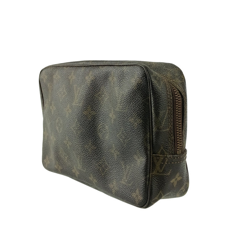 LOUIS VUITTON ルイヴィトン セカンドバッグ モノグラム トゥルース トワレット23 M47524 ブラウン PVC レザー ユニセックス ヴィンテージ ベタなし