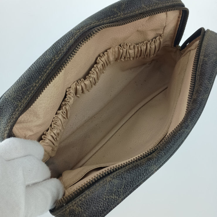 LOUIS VUITTON ルイヴィトン セカンドバッグ モノグラム トゥルース トワレット23 M47524 ブラウン PVC レザー ユニセックス ヴィンテージ ベタなし