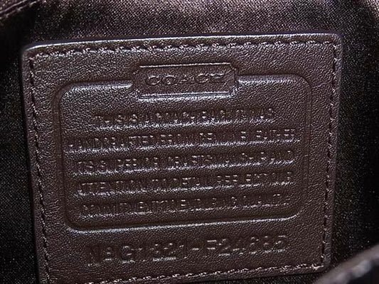 COACH コーチ ショルダーバッグ F24685 ブラウン レザー ユニセックス ゴールド金具 美品
