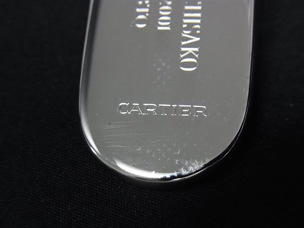 Cartier カルティエ キーホルダー シルバー メタル ユニセックス ロゴ 超美品