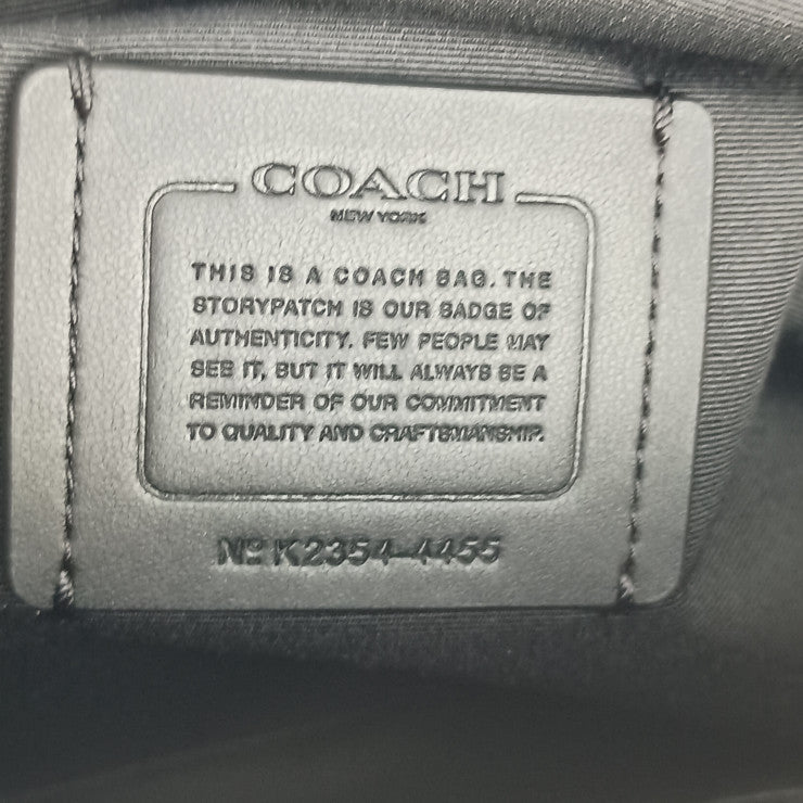 新古未使用展示品 COACH コーチ トートバッグ シグネチャー ジップトート 4455 ブラウン ブラック ゴールド金具 PVC レザー レディース ショルダーバッグ