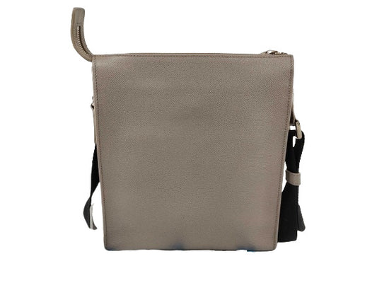 BVLGARI ブルガリ ショルダーバッグ ブルガリブルガリ マン メッセンジャーバッグ 37629 グレージュ系 シルバー金具 レザー メンズ