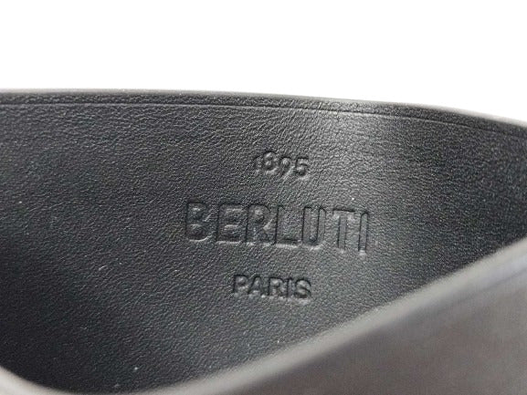 Berluti ベルルッティ カードケース バンブー カードケース - カーキ系 ブラウン系 ブラック ヴェネチアレザー メンズ カリグラフィ パスケース